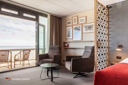 Hotelzimmer am Nordsee Strand in Holland