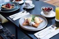 Frühstück im Café Restaurant De Bazel Amsterdam