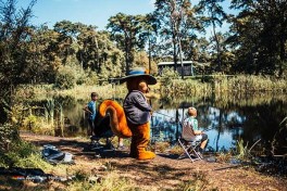 Camping mit Fischweiher in Holland
