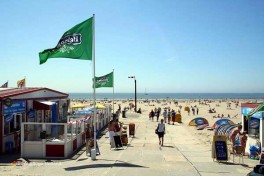 Campingplatz am Strand und Meer Niederlande