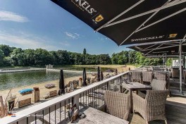 Prächtige Terrasse Winterwijk Holland Niederlande