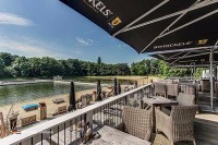 Prächtige Terrasse Winterwijk Holland Niederlande